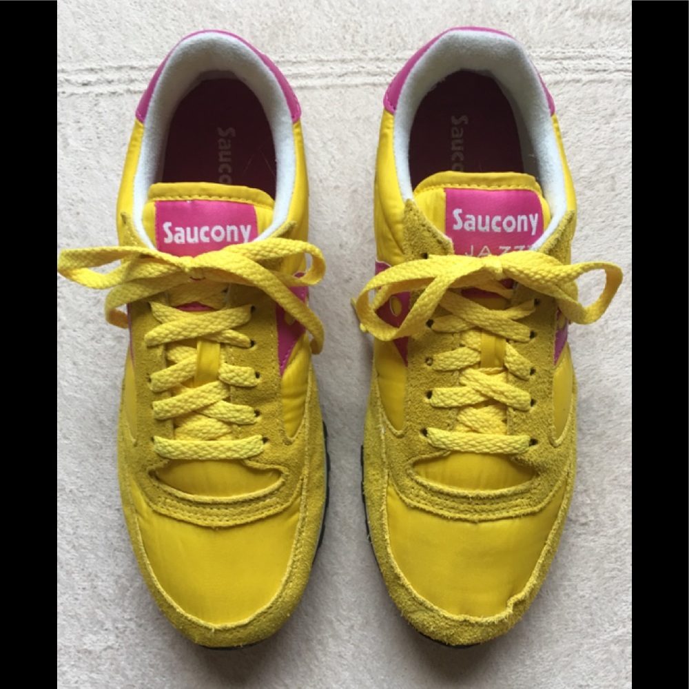 Saucony Women’s shoes “Jazz”, size 8.5, YellowPink - Picture 5 of 9